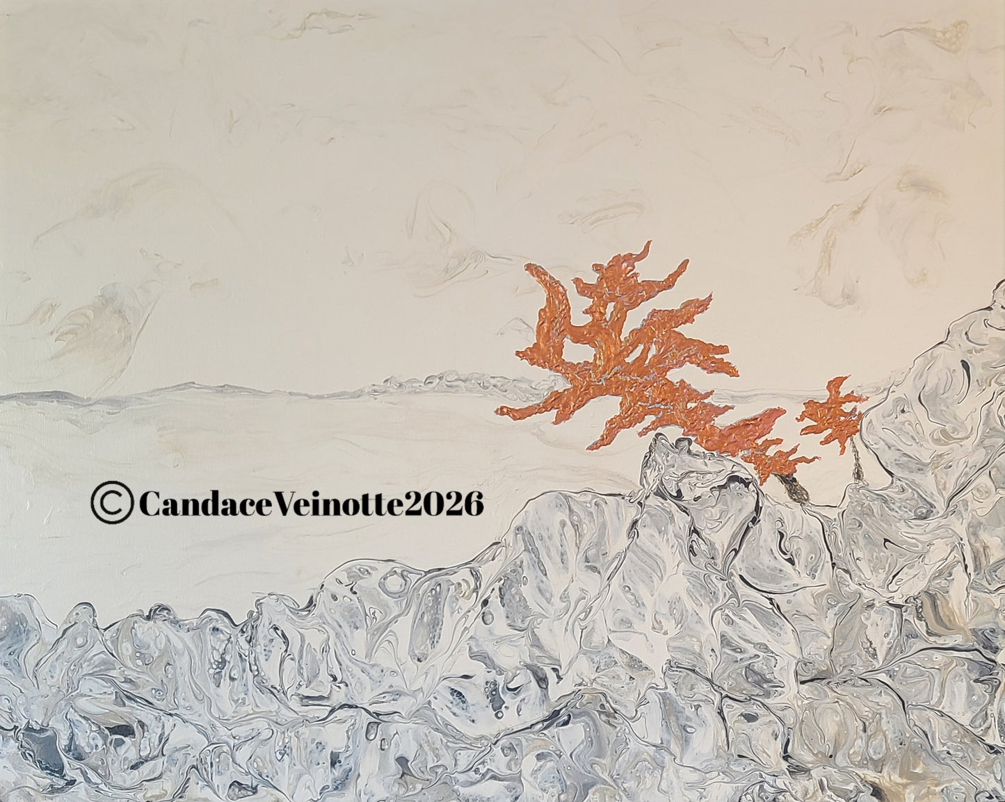 Copper Arbor Original Acrylic Abstract Painting