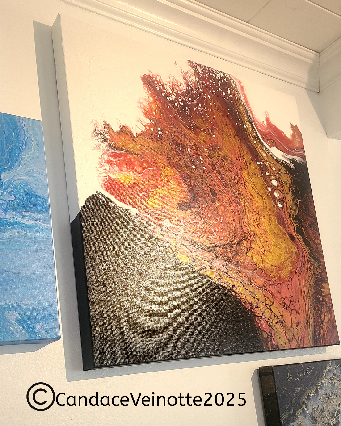 Fire Within Original Acrylic Abstract Painting