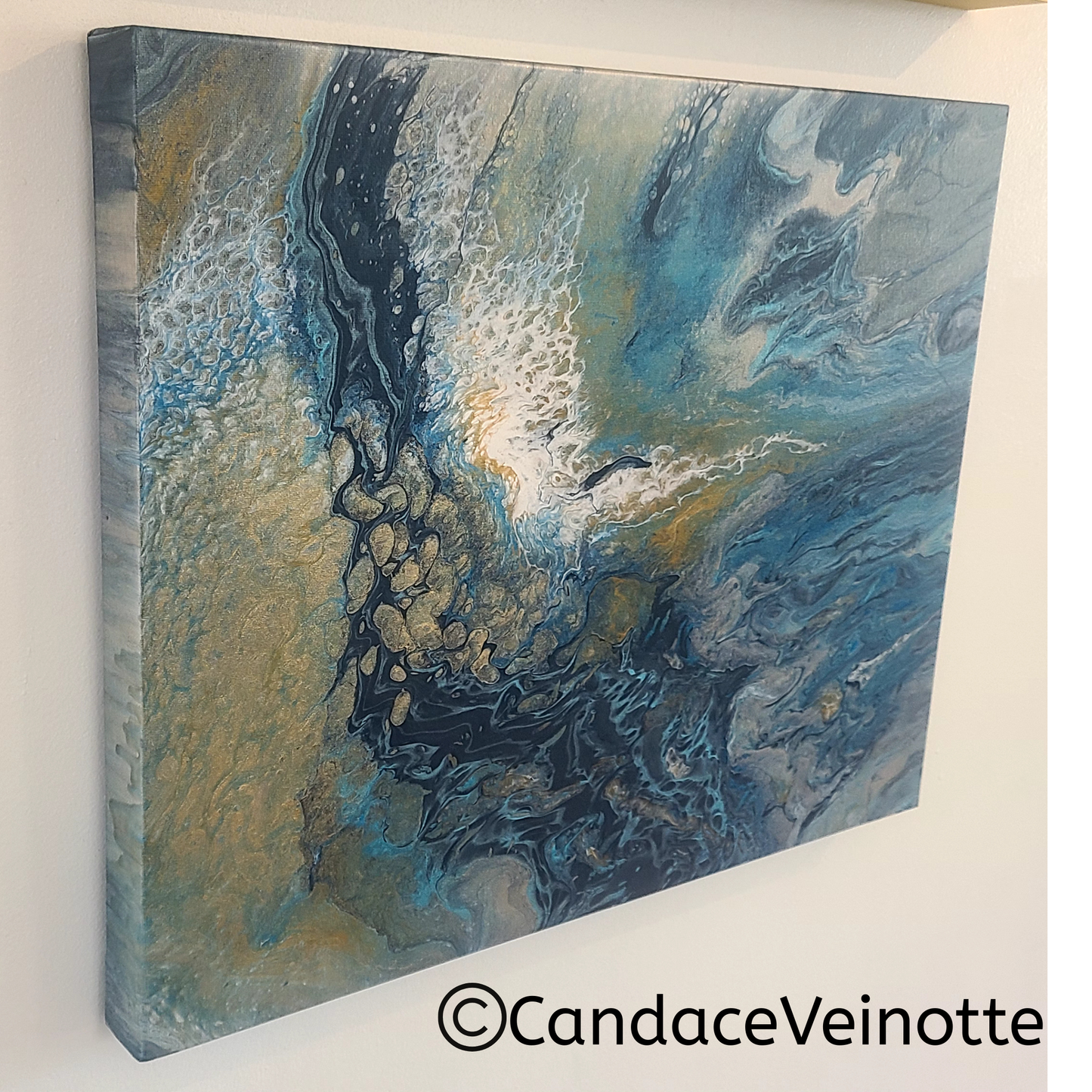 The Bay Original Acrylic Abstract Painting