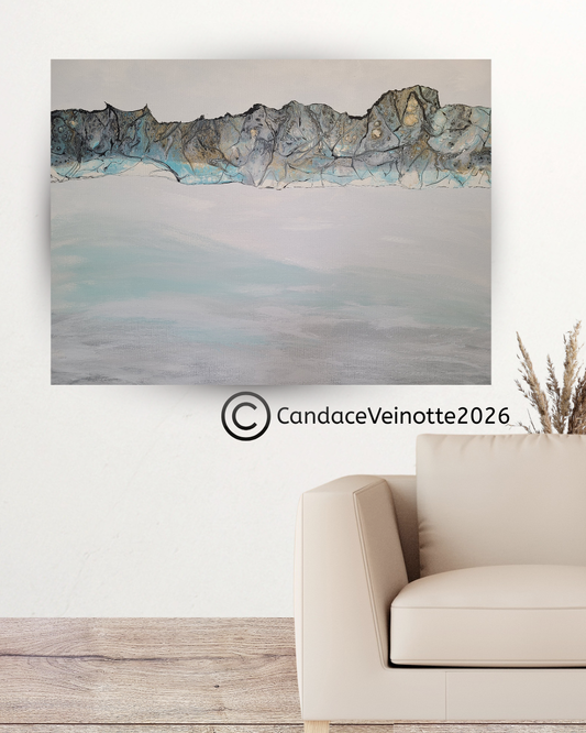 Beyond The Shore Original Acrylic Abstract Painting