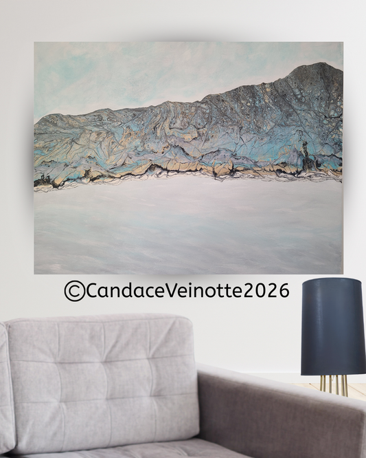 Beyond The Shore || Original Acrylic Abstract Painting