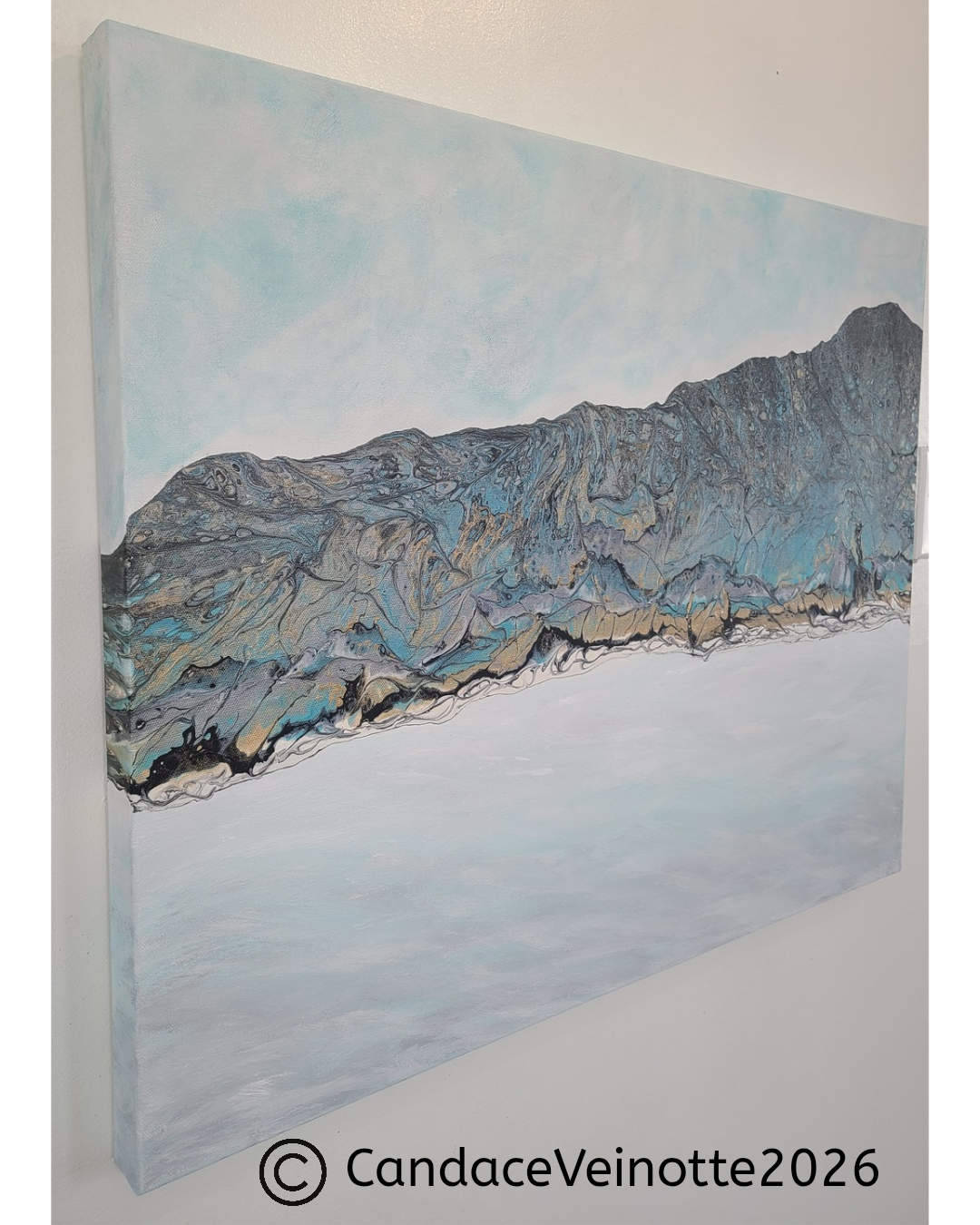 Beyond The Shore || Original Acrylic Abstract Painting