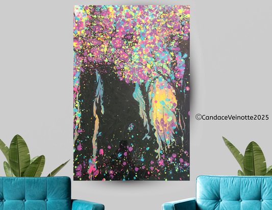 Fairy Forest Original Acrylic Abstract Painting