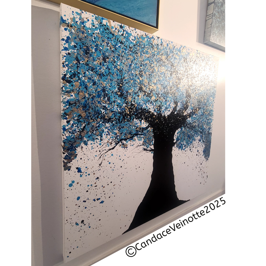 Uplifted Blues Original Acrylic Abstract Painting