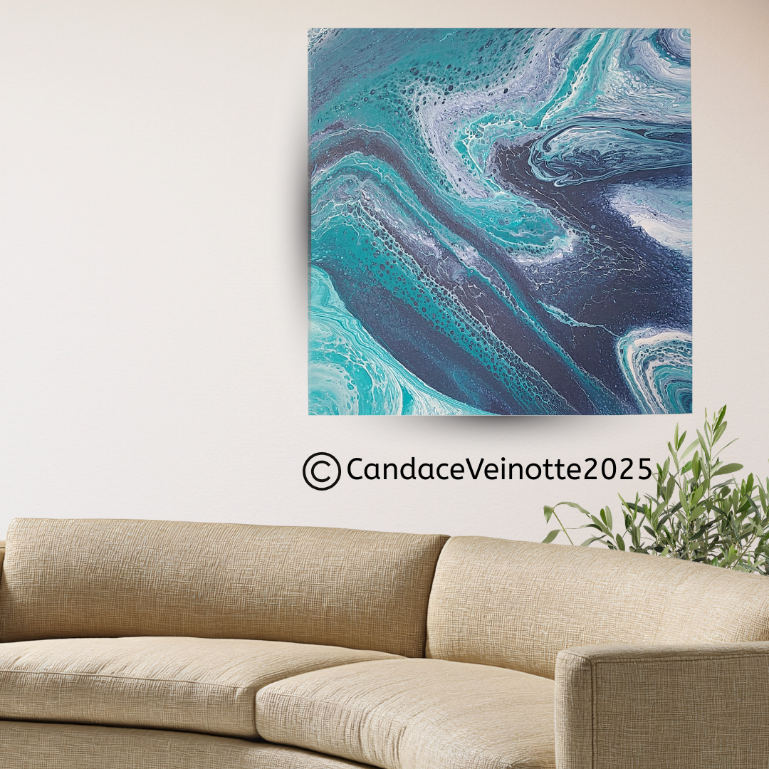 Shark Spirt Original Acrylic Abstract Painting