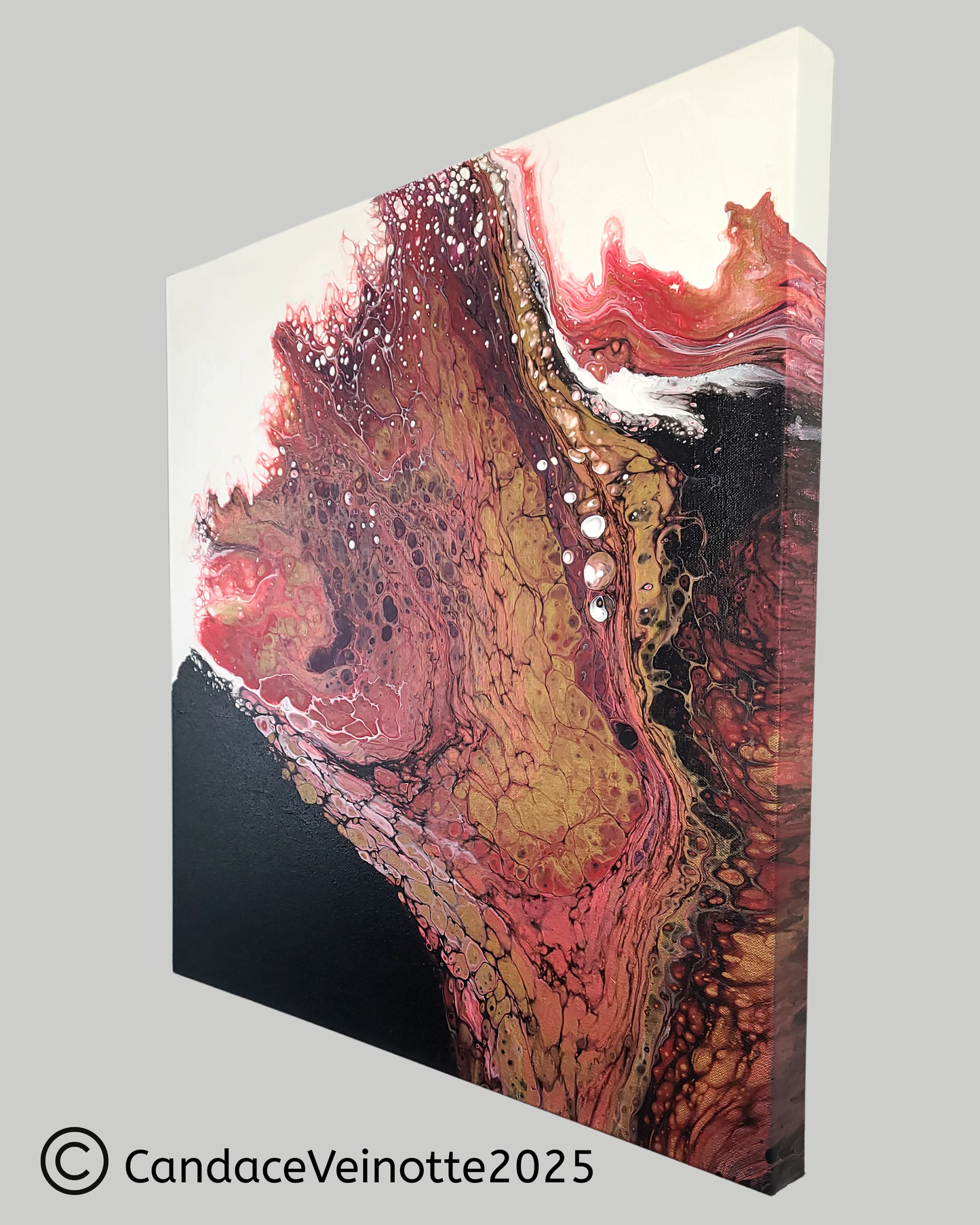 Fire Within Original Acrylic Abstract Painting