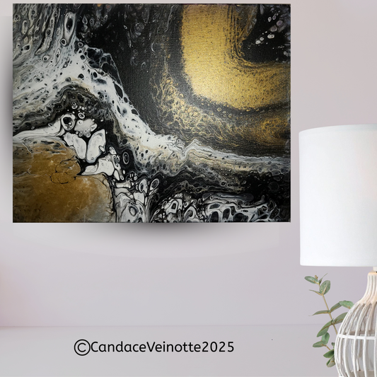 Horseshoe Cove Original Acrylic Abstract Painting