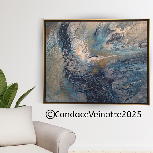 The Bay Original Acrylic Abstract Painting