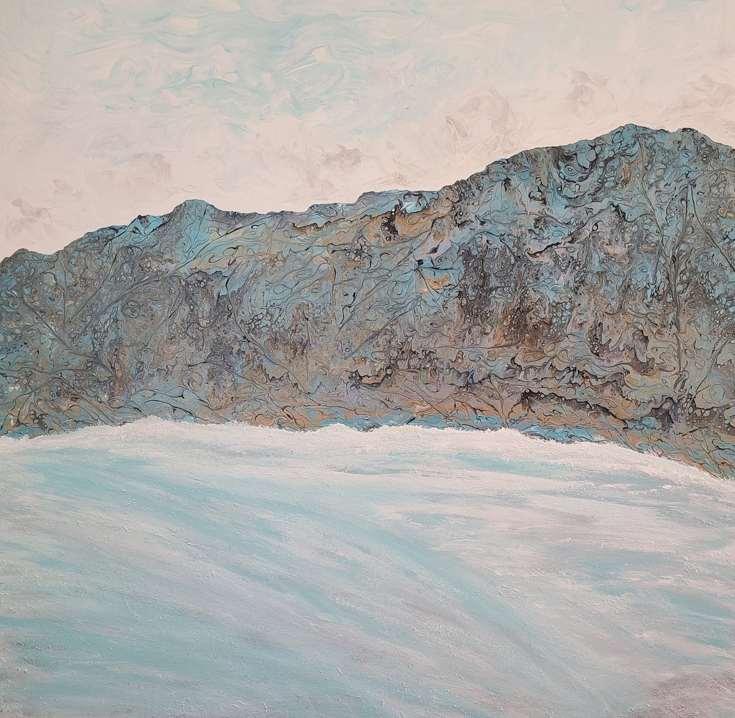 Beyond The Shore V  Original Acrylic Abstract Painting