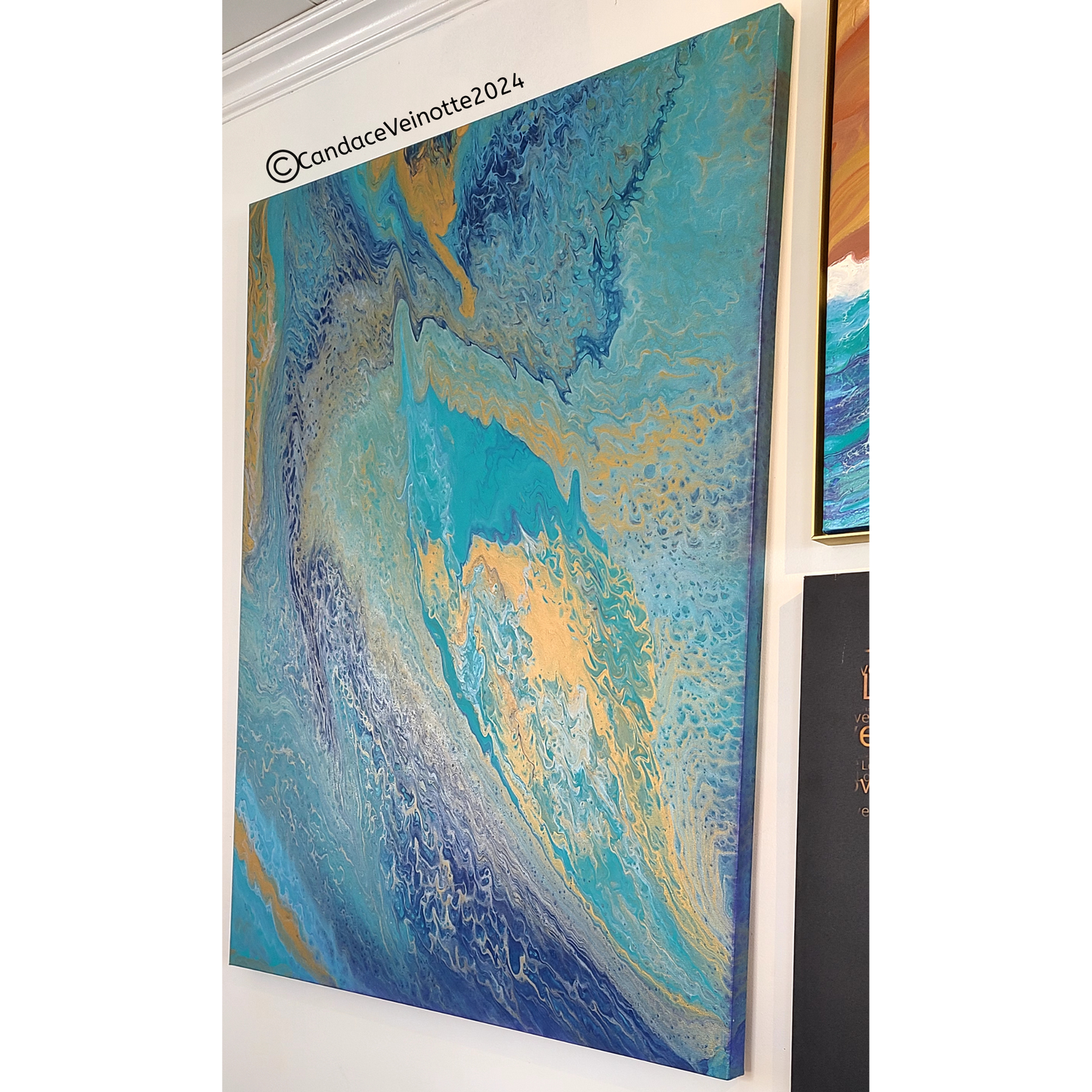 Solomon 48' x 36" x 1.5" Original Acrylic Abstract Painting (Copy)