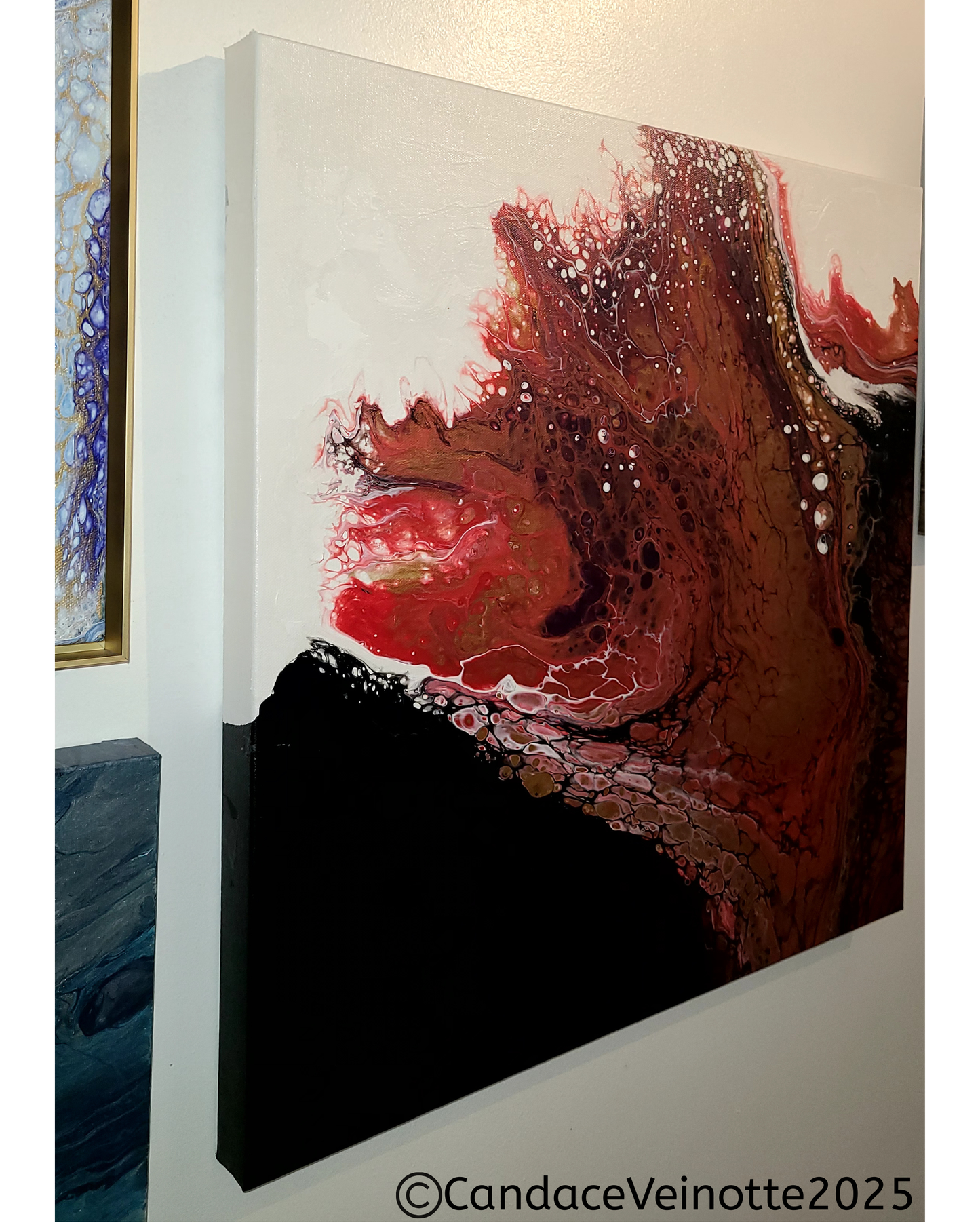 Fire Within Original Acrylic Abstract Painting