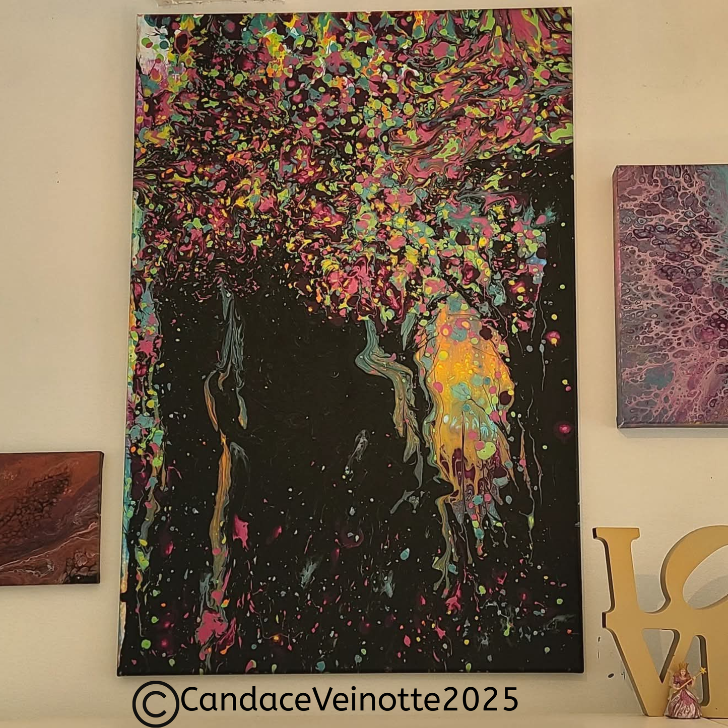 Fairy Forest Original Acrylic Abstract Painting