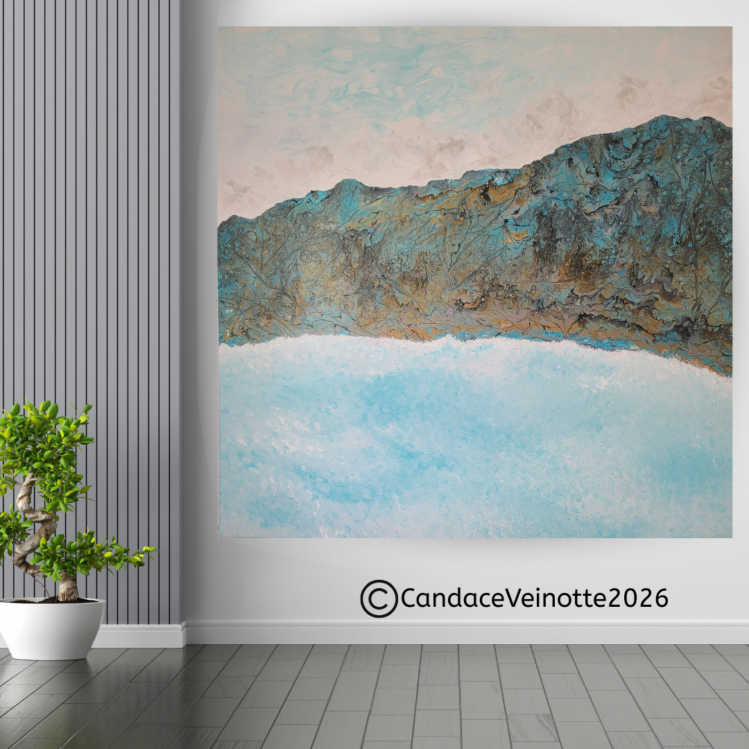 Beyond The Shore V  Original Acrylic Abstract Painting