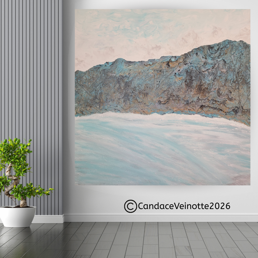 Beyond The Shore V  Original Acrylic Abstract Painting