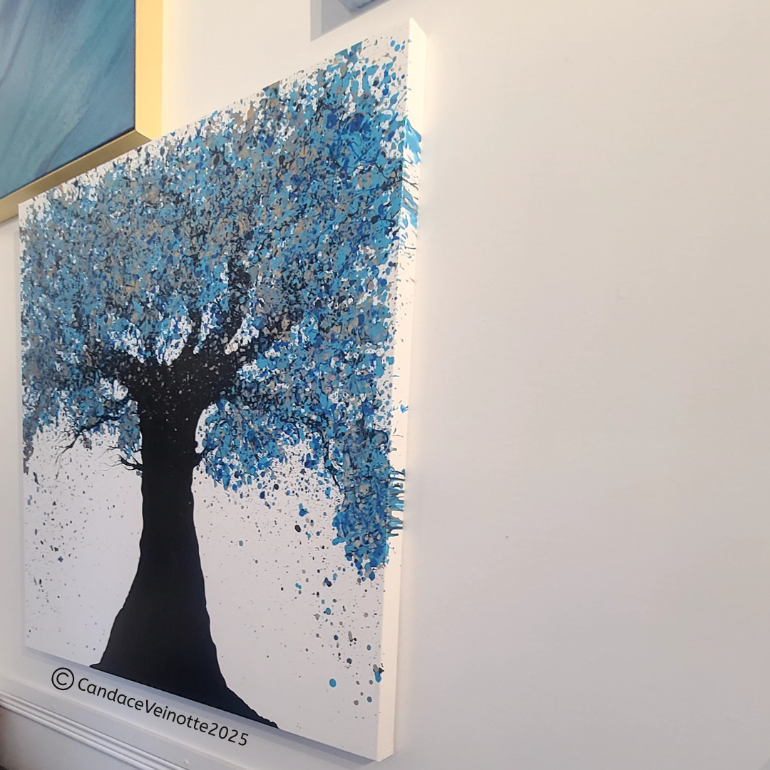 Uplifted Blues Original Acrylic Abstract Painting