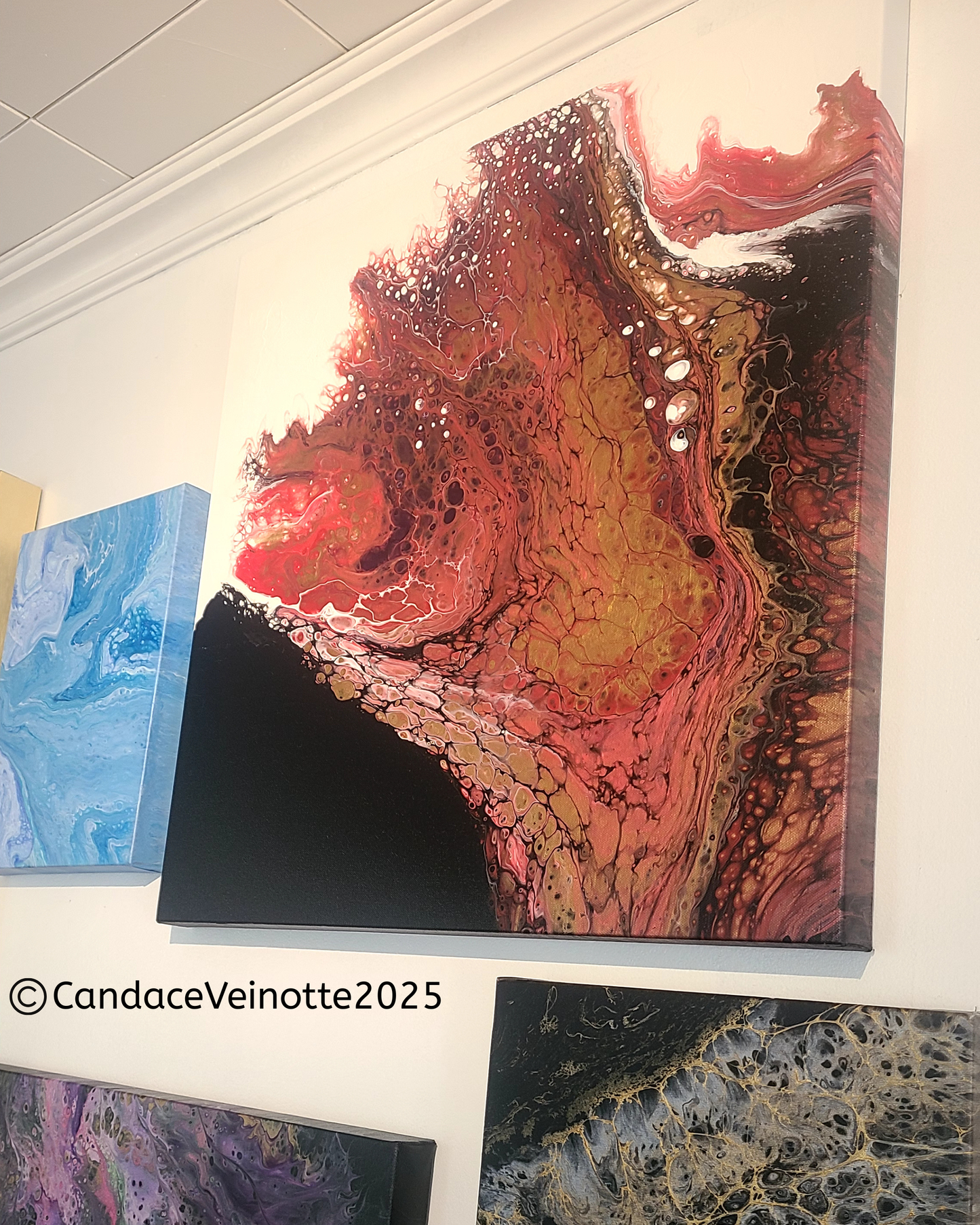 Fire Within Original Acrylic Abstract Painting