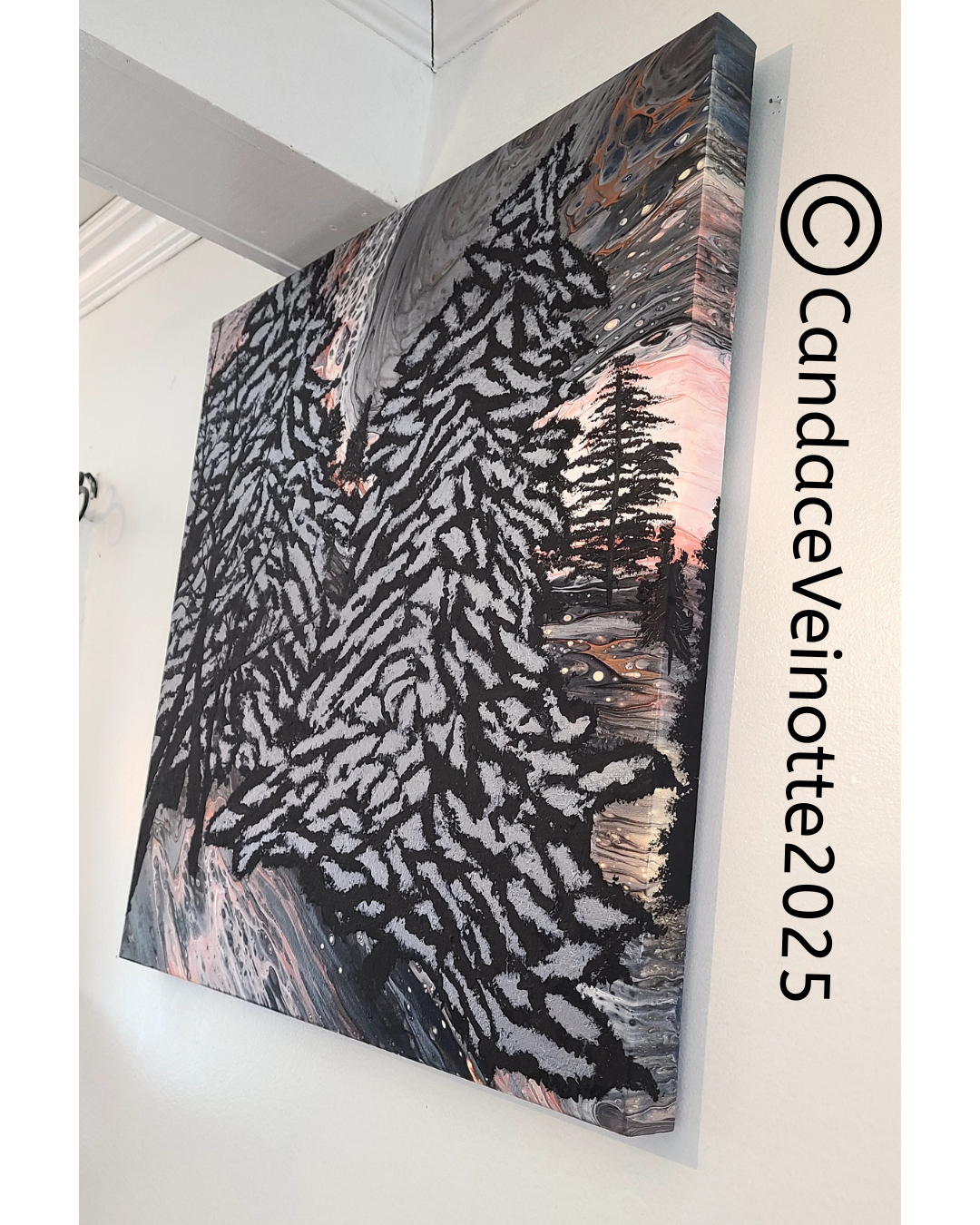 Strength From Roots Original Acrylic Abstract Painting