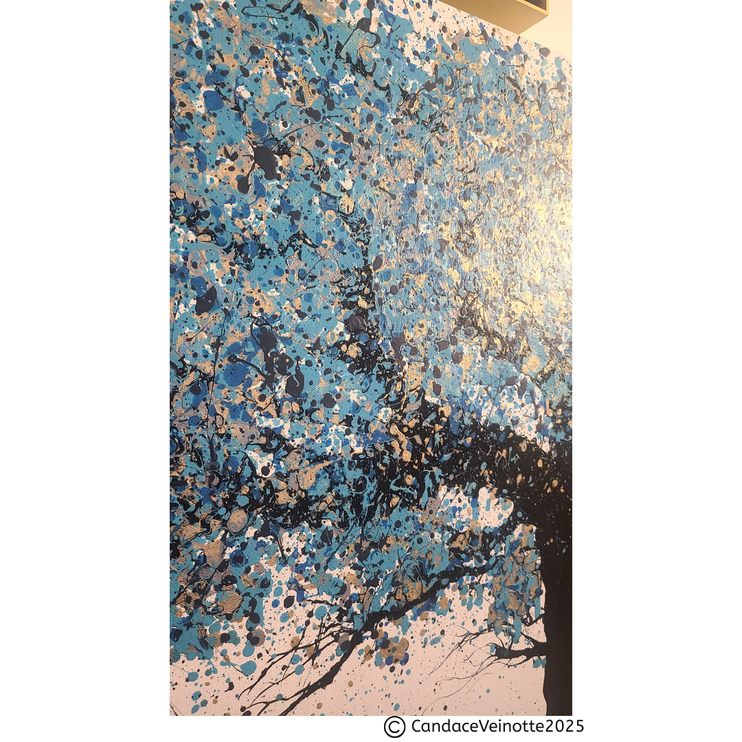 Uplifted Blues Original Acrylic Abstract Painting