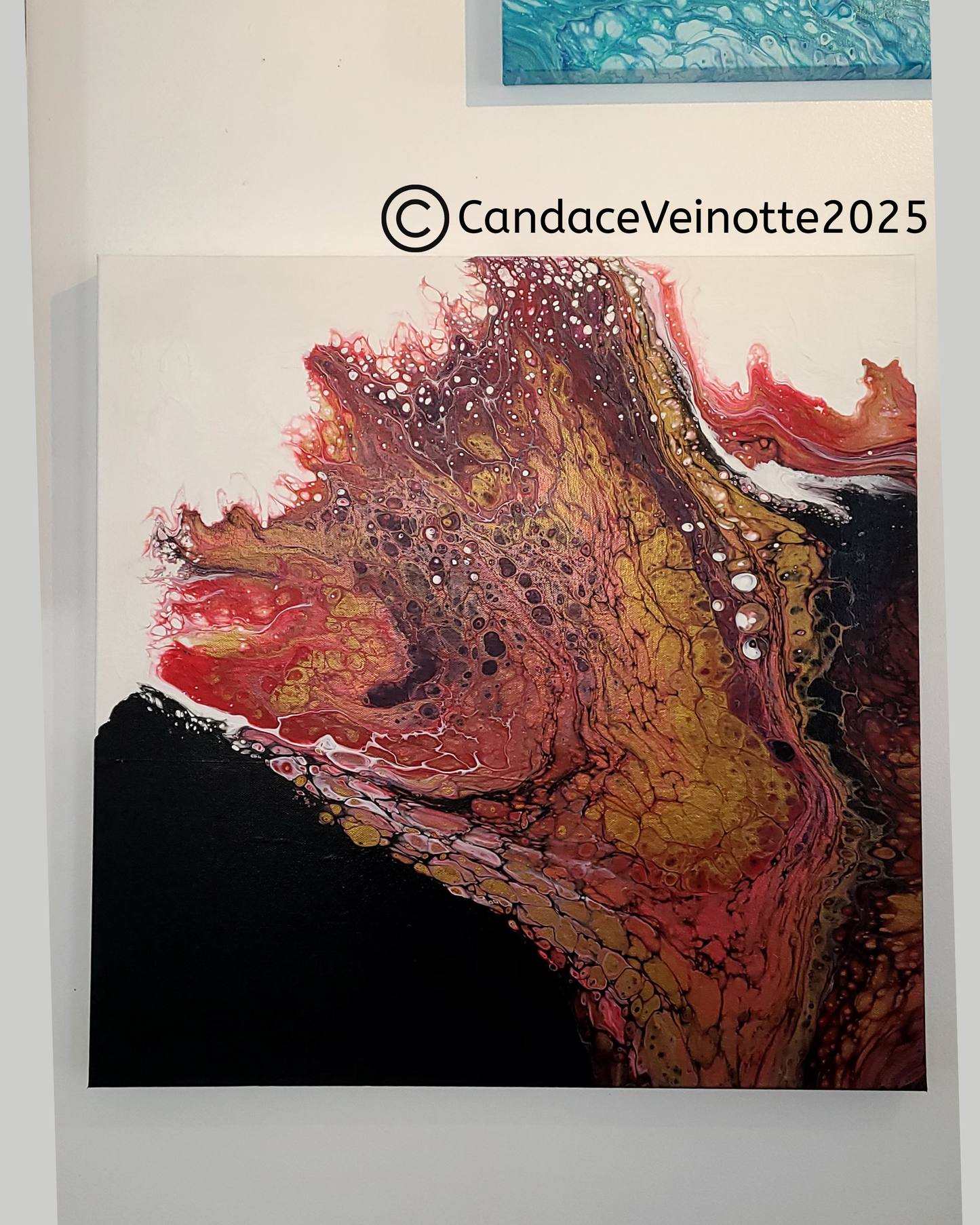 Fire Within Original Acrylic Abstract Painting