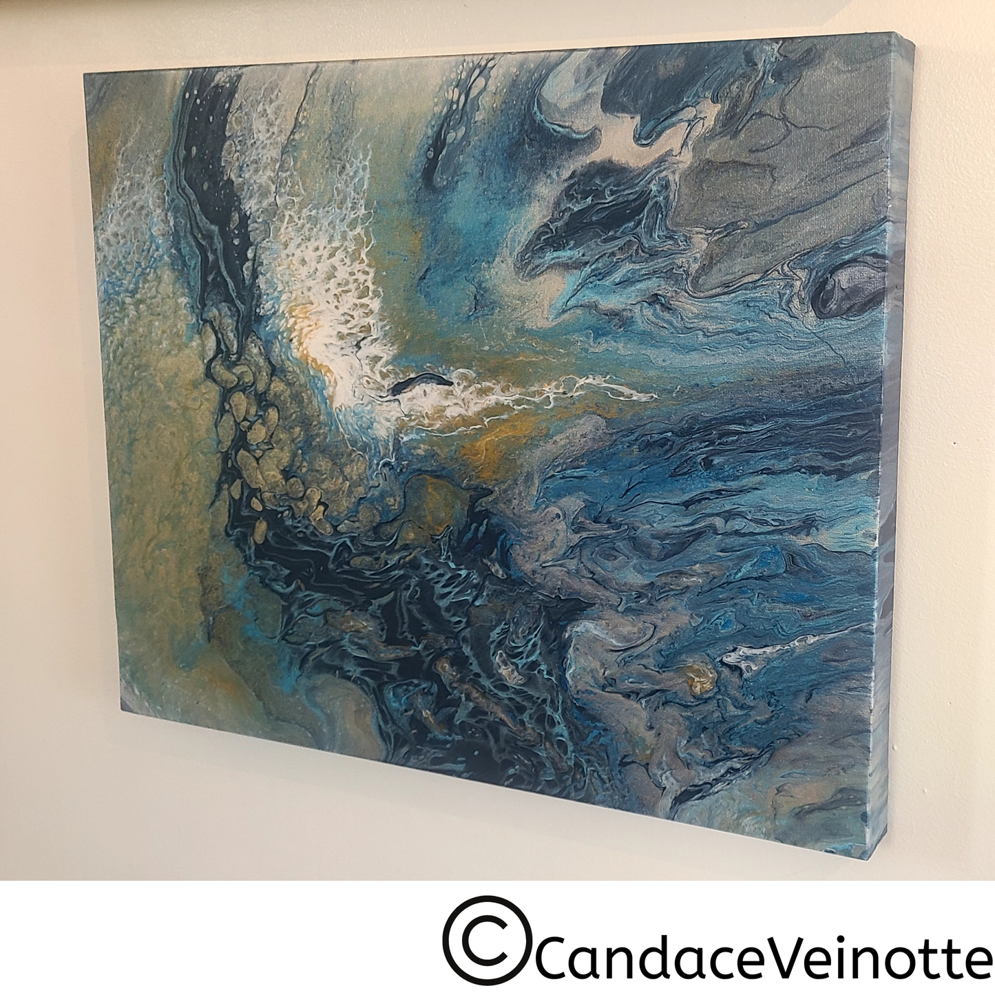 The Bay Original Acrylic Abstract Painting