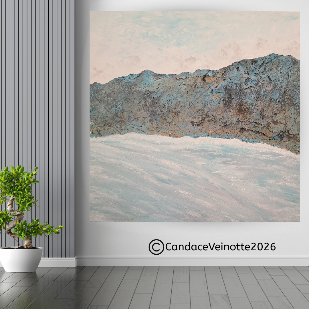Beyond The Shore V  Original Acrylic Abstract Painting