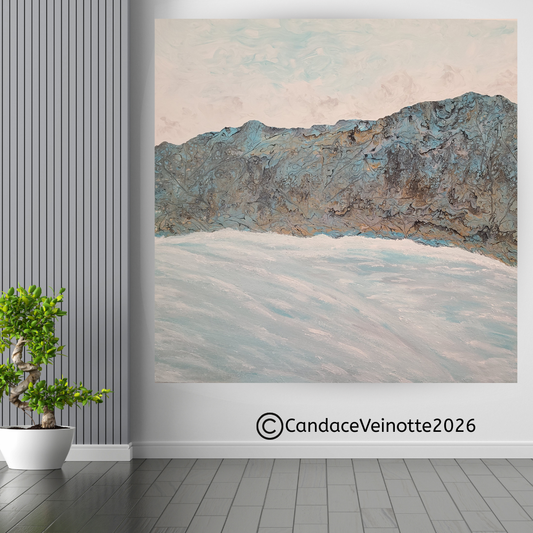 Beyond The Shore V  Original Acrylic Abstract Painting