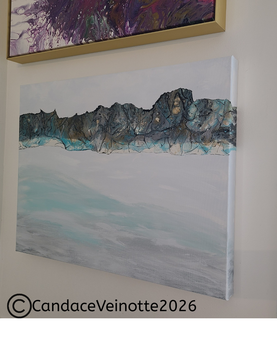 Beyond The Shore Original Acrylic Abstract Painting