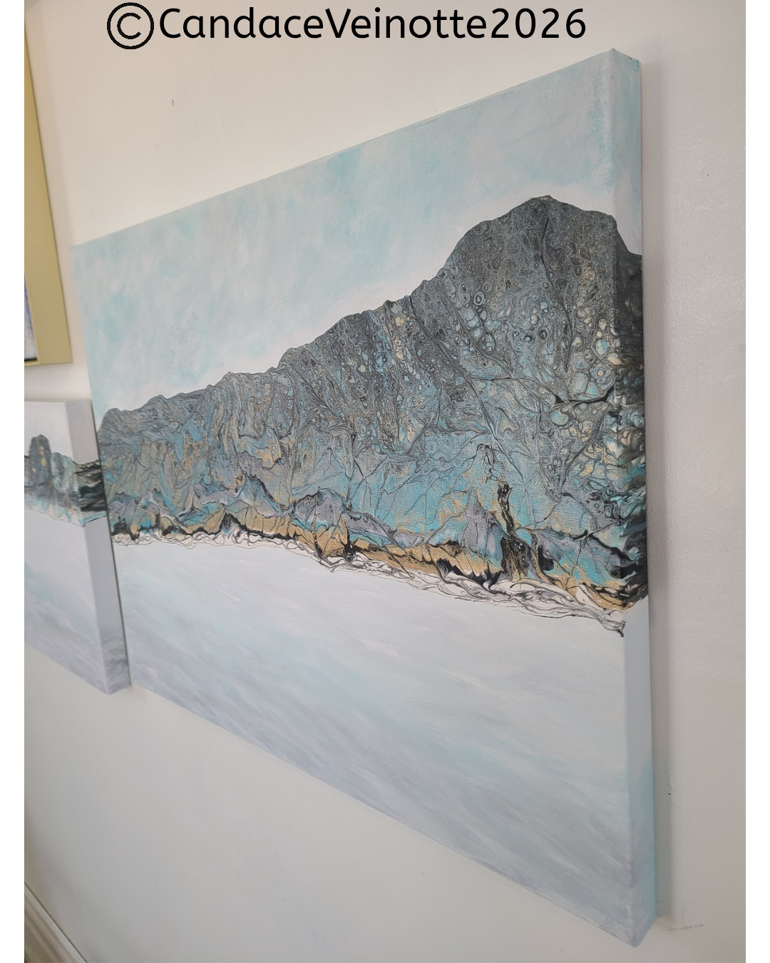 Beyond The Shore || Original Acrylic Abstract Painting