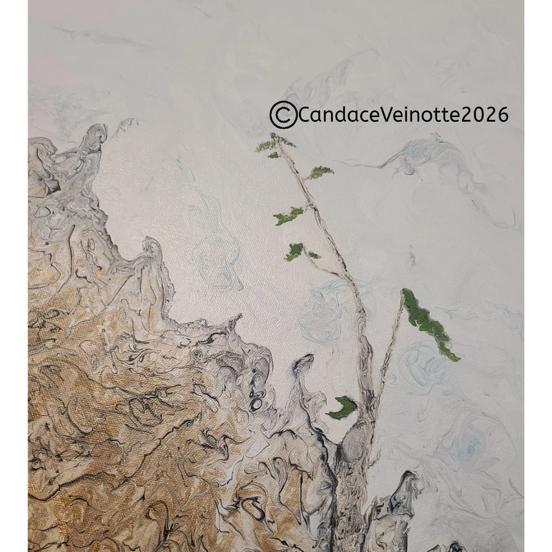 Climbing To New Heights Original Acrylic Abstract Painting