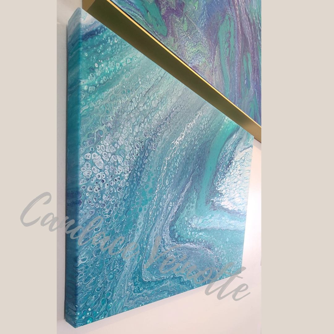 Dolphin Spirit Original Acrylic Abstract Painting