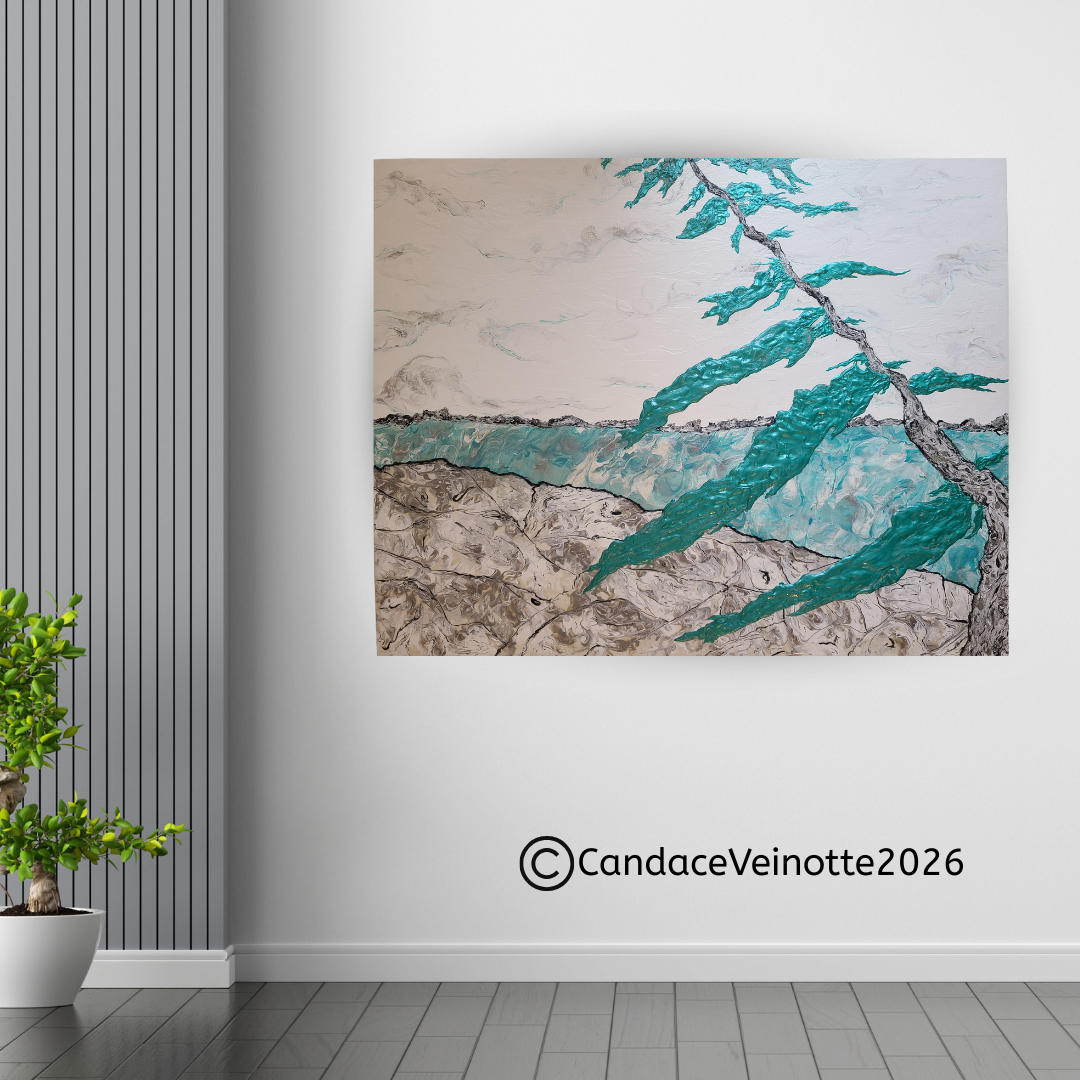 Epiphany Island Original Acrylic Abstract Painting