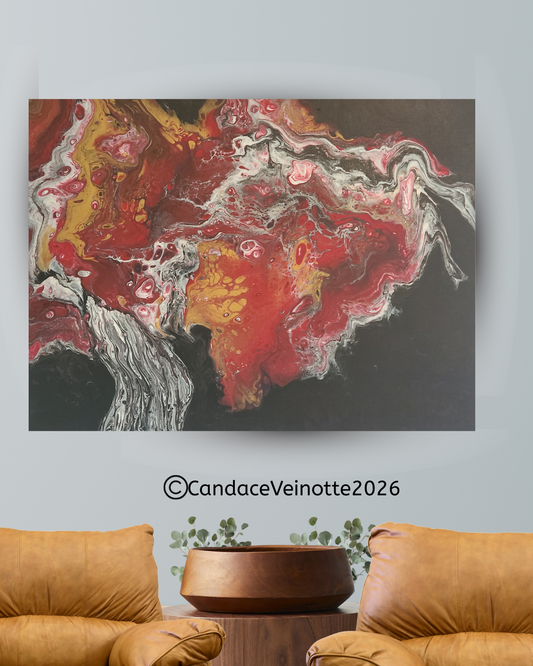 Liebe Baum Original Acrylic Abstract Painting
