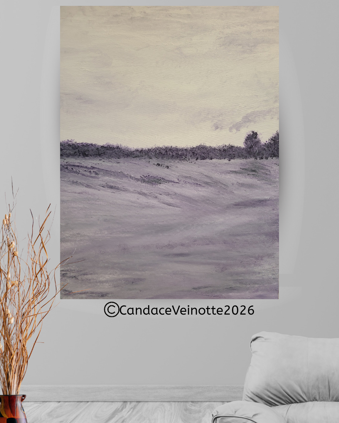 Pflaume ll  Original Acrylic Abstract Painting