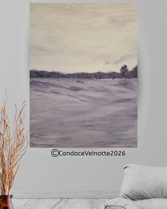 Pflaume ll  Original Acrylic Abstract Painting