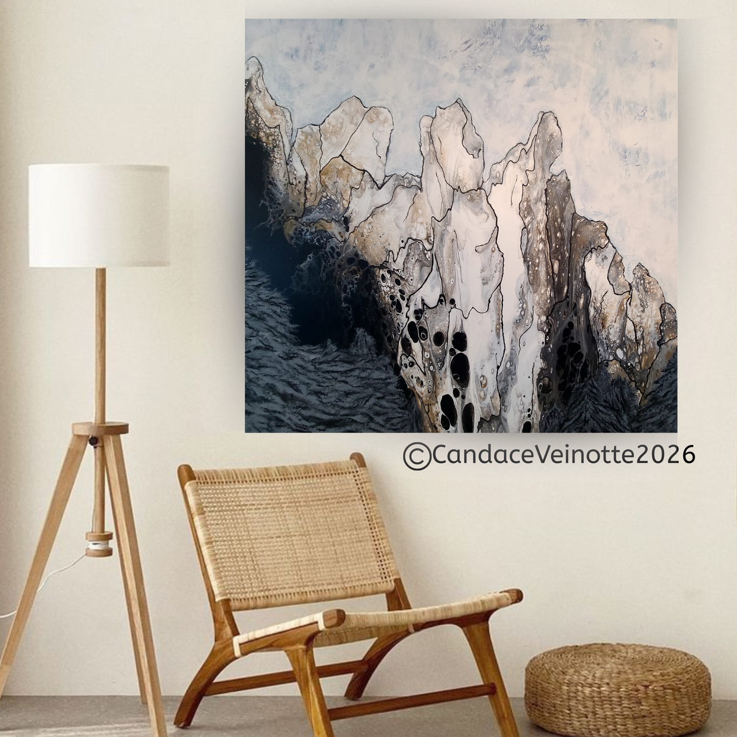The Mountains Original Abstract Painting