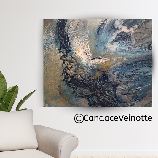 The Bay Original Acrylic Abstract Painting